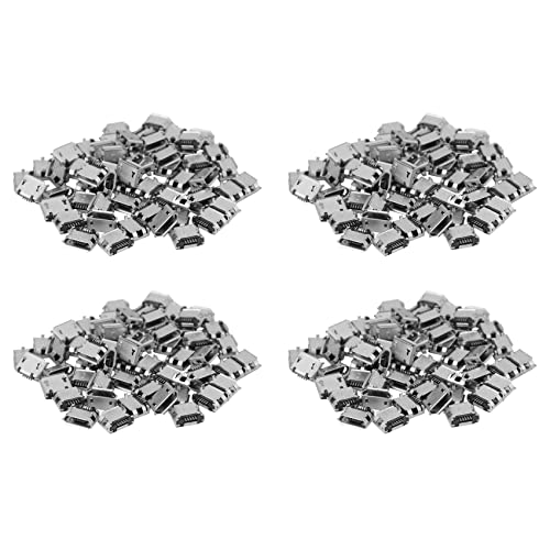 Speesy 240Pcs Conector Hembra -USB Tipo B Hembra 5 Pin SMT SMD Dip