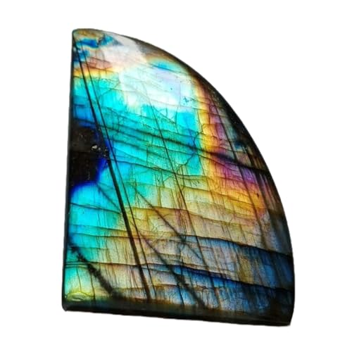 Labradorite naturelle 57x38mm cabochon en vrac unique pour création de bijoux DIY