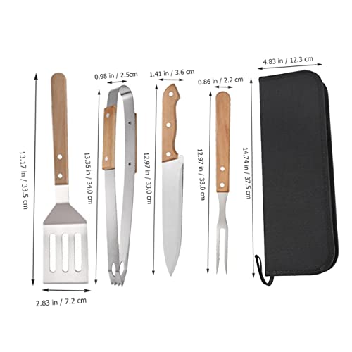 Set de 1 accesorio para parrilla en acero inoxidable Hemoton miniatura 2