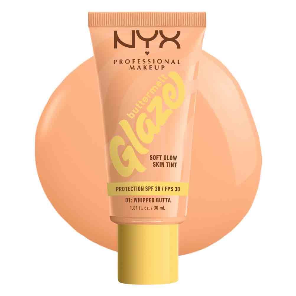 Skin Tint, Buttermelt Glaze Soft Glow Skin Tint for Face, with Niacinamide, Shea Butter and Mango Butter, with Up To 12 Hour Wear and SPF 30, Shade: Whipped Butta