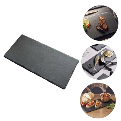 Platos KALLORY de pizarra negros x2 antitermicos miniatura 2