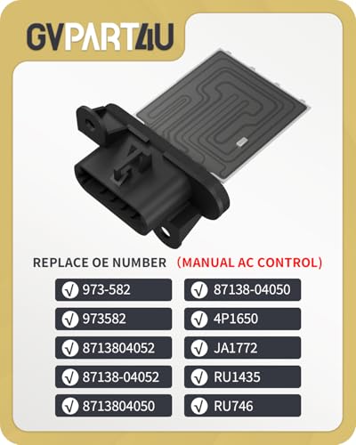Image of Blower Motor Resistor 973-582 Fit for 2005-2017 Toyota Tacoma | Only Fit Manual AC Control Air-Conditioning System Blower Resistor 2006 2007 2008 2009 2010 2011 2012 2013 2014 2015 2016