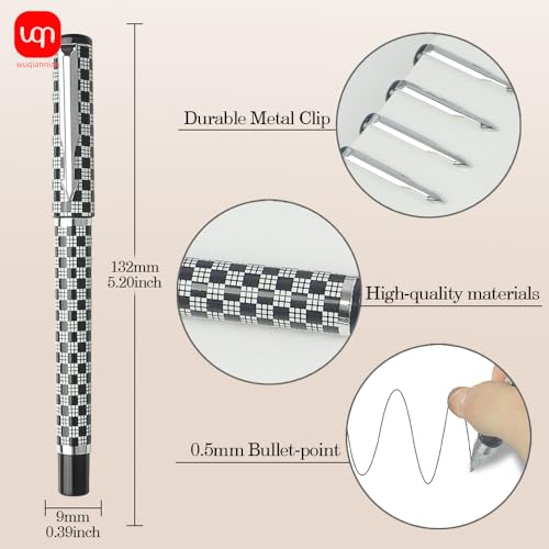 8 bolígrafos de tinta negra gel 0.5mm rápido secado miniatura 3