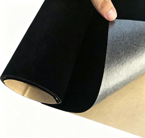 Self Adhesive Velvet Flock Drawer Liner Soft Felt Fabric Liner Peel and Stick Velvet Liners for Drawer Jewelry Boxes Cabinets Shelves and Crafts