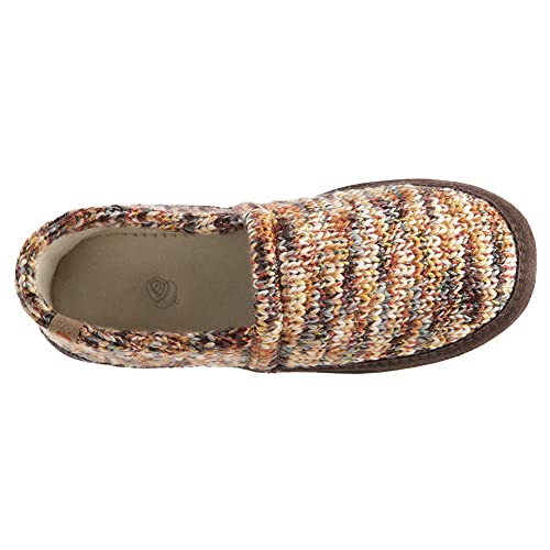 Acorn Women's Moc Slipper – Cozy, Comfortable Moccasins For Women – House Shoes With Memory Foam Cloud Cushioning And Indoor / Outdoor Sole, Sunset Cable Knit Textured, 6.5-7.5 #TOP4