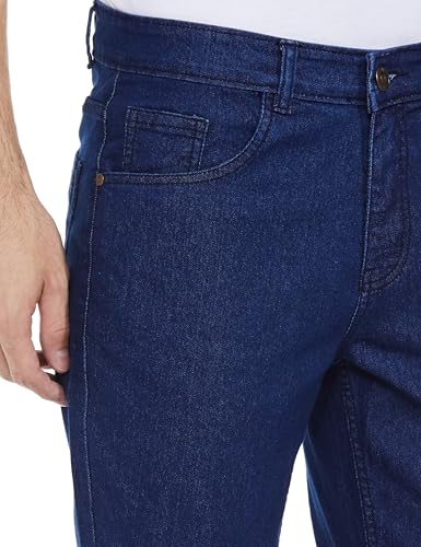 Image of INKD Men's Classic Regular Fit Jeans with 5 Pocket Styling | Mid- Rise | Soft & Stretchable | Men's Bottomwear (Available in Plus Sizes)