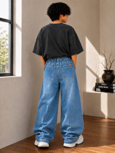 Image of Ben Martin Junior's Boys Jeans Pant || Kids Jeans for Boys || Denim Baggy Pants || Loose Fit Casual Trousers for Children