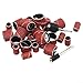 Aluminum Oxide Sanding Drum Kit for Rotary Tools, Self-Expanding Rubber Mandrel with Abrasive Sleeves, Small and Large Sanding Drums, Metal Polishing and Wood(Big circle)