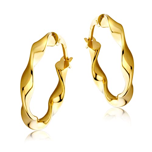 Miore Pendientes De Oro Amarillo De 9k Para Mujer Miore Pendientes De Oro Amarillo De 9k Para Mujer