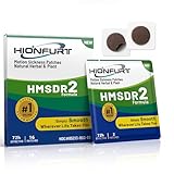 Hionfurt HMSDR2 Motion Sickness Patches - 16 Count for Fast Nausea Relief in Car, Sea, Air Travel - Travel Sickness Patches Non-Drowsy, Effective, Lasts 72 Hours