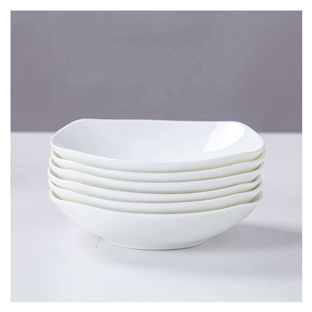 Set 6 Piatti Piani Infrangibili Da 9 Pollici (23 Cm) – In Polipropilene, Adatti A Microonde E Lavastoviglie, Multicolore, Per Pasta, Insalate, Festa