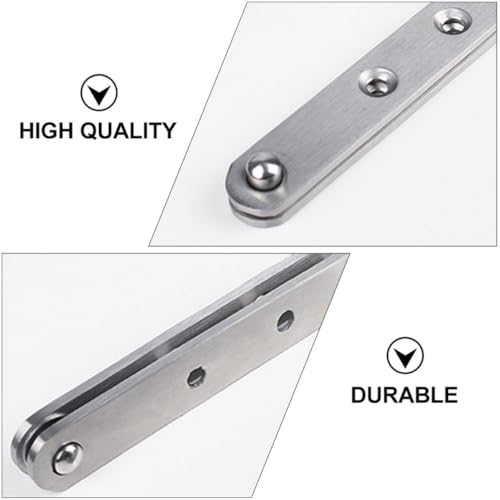 Bisagra invisible de acero inoxidable con eje superior e inferior para armarios (6 piezas) 7