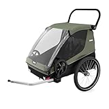 Thule Courier Kinder- Und Hundefahrradanhänger Vintage Green, One-Size
