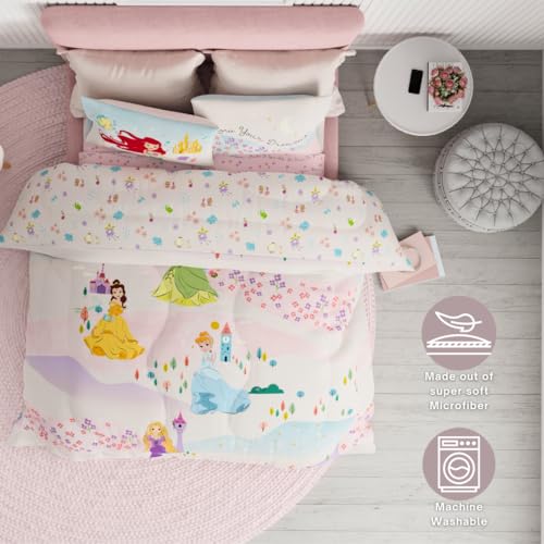 Image of Disney Princess Kids Bedding Super Soft & Cozy Comforter and Sheet Set, Full, (Officially Licensed Product) By Franco