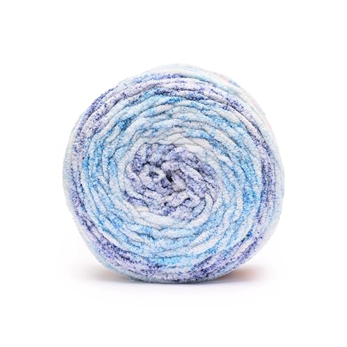 Image of Bernat Blanket Ethereal Stripes Starry Sky Yarn - 2 Pack of 300g /10.5oz - 100% Polyester - #6 Super Bulky - 220 Yards - Knitting /Crochet