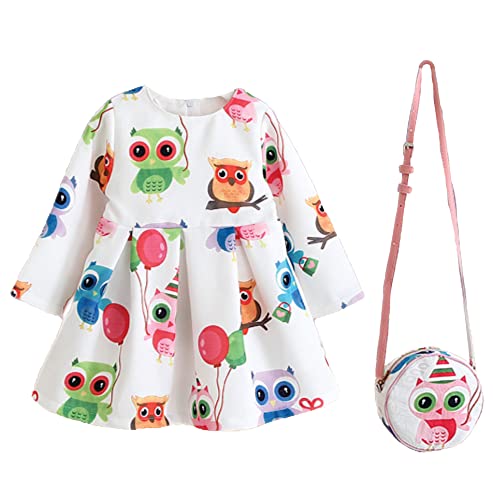 Pujia Mills Baby Girl Printed Frock Dress with Purse for Kids (BGD 93) Pujia Mills Baby Girl Printed Frock Dress with Purse for Kids (BGD 93)