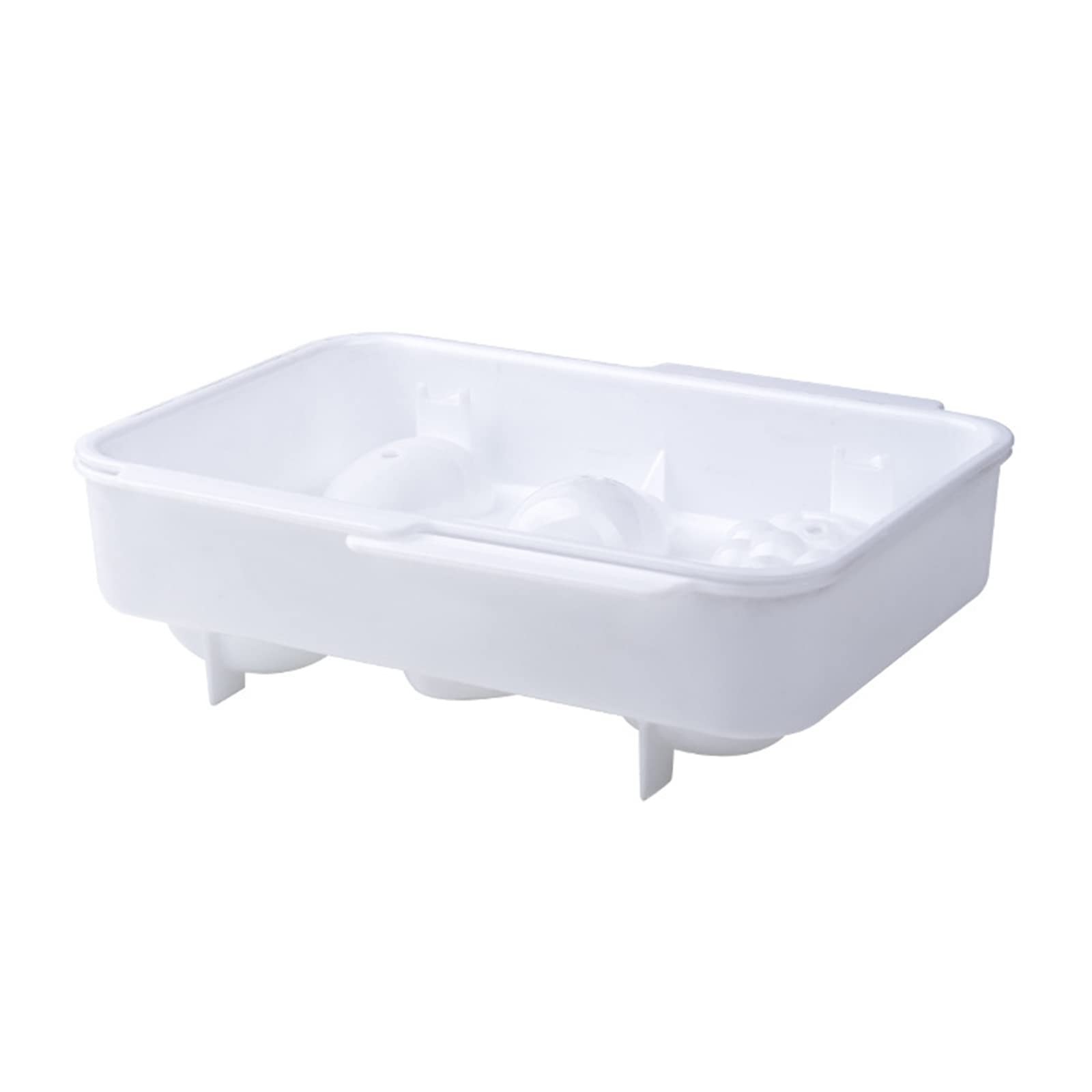 Buxuaaaa 6 Holes Trays Flexible for Chilled Drinks Cocktails Tray with Lid