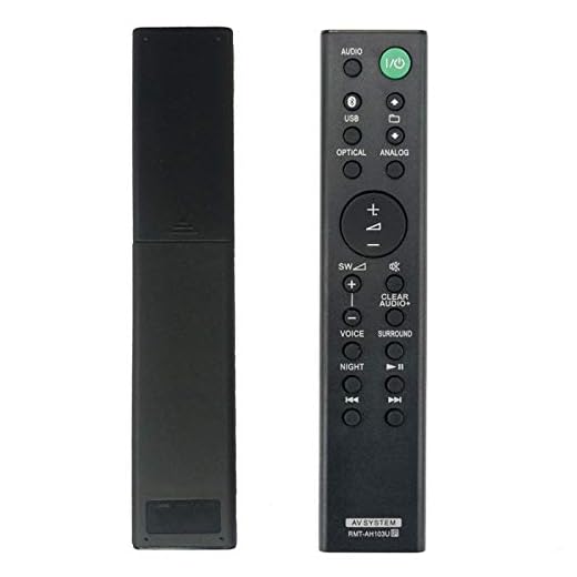 DERCLIVE Ersättningsfjärrkontroll RMT-AH103U för Sony Sound Bar HT-CT80 SA-CT80 HTCT80 SACT80