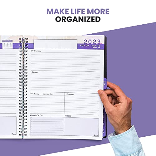 Simple Planner 2023-2024 Academic Planner - Ensight - 8.5 X 11" With Tabs, Weekly And Monthly Calendar, Business, Student Or Personal Day Planner For Women With Storage Pockets, Notes Pages, Thick Paper Runs July 2023 - June 2024 (Watercolor) #TOP7