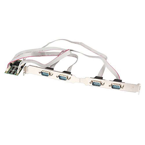 Solución Mini PCIe de 4 Puertos Seriales RS232 para Falta de Espacio COM 3