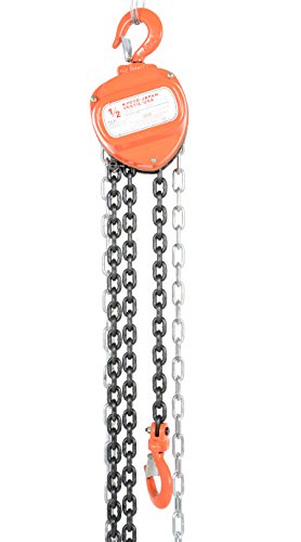 Vestil HCH-4-15 Hand Chain Hoist, Hook Mount, 2 Ton Capacity, 15' Standard Lift, 17-1/2" Headroom #1