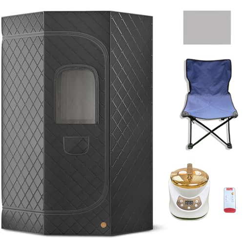 Sauna De Vapor Corporal De 1500 W, Hasta 48 °c, 99 Min De Temporizador Inteligente, Ideal Para Sala De Estar, Dormitorio, Baño Y Gimnasio
