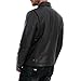 SILVER FASHIONS Leather Jacket Men,Classic Lambskin Jacket with Full Zip Front,Casual Style,Tailored Design,Metal Snap Cuffs (US, Alpha, Large, Regular, Regular, BROWN)