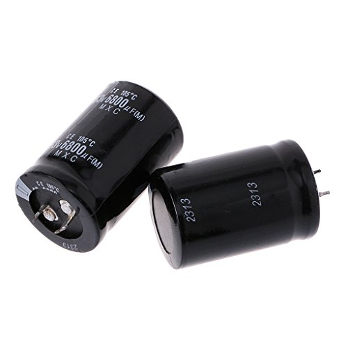 Ocobudbxw 2PCS 63V 6800uF 6800MFD Condensatore