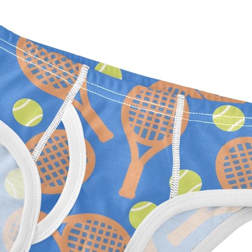 ALAZA Tennis Ball Blue Boys' Briefs Soft Underwear Available in Sizes 2t-8y4