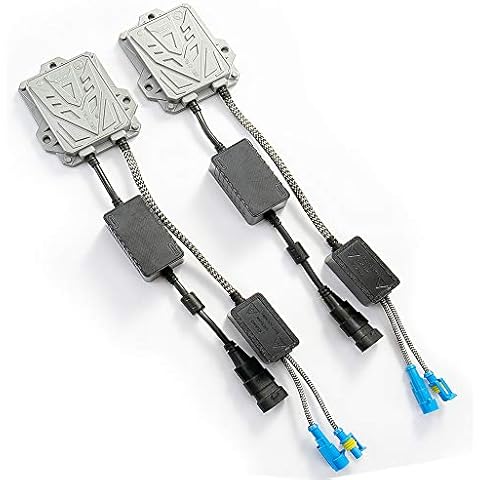 HYB Canbus Slim Digital HID Ballast 55W Error Free Warning Cancel for HID Bulb H11 H7 H8 H9 H4 H1 9005 9006 Universal Fit 12v(Pack of 2) Cover