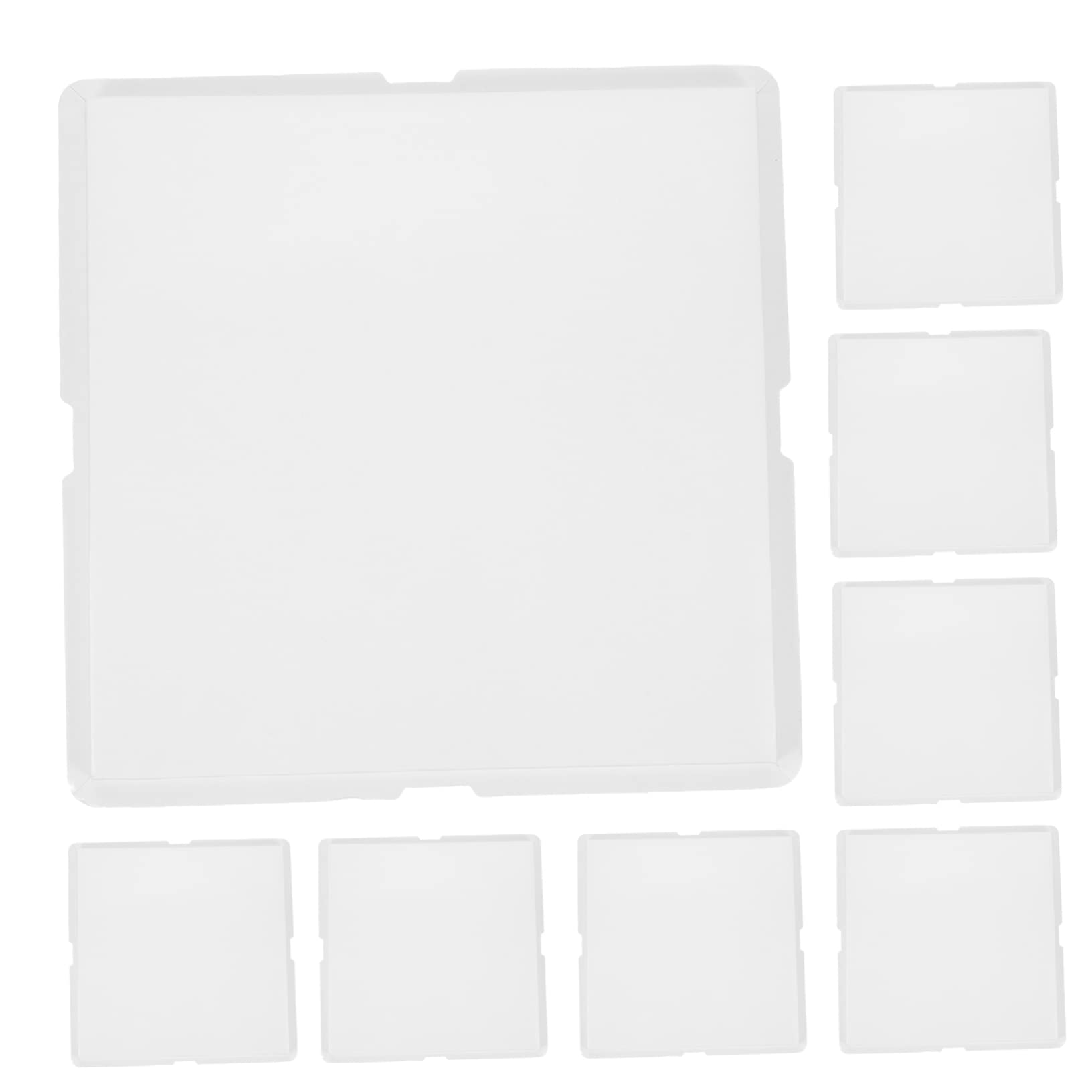 Luxshiny 10pcs Square Cake Base Boards Dessert Display Trays for Parties Sturdy Lightweight for Cupcakes Mousse and Birthday Celebrations