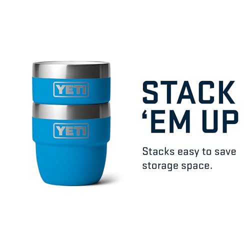 Image of YETI Rambler 4 oz Stackable Cup, Stainless Steel, Vacuum Insulated Espresso /Coffee Cup, 2 Pack