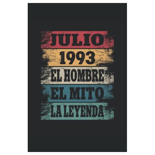 Julio 1993 - El Hombre - El Mito - La Leyenda: Regalos Originales para Hombre Papá Abuelo Hermano - Diario, Cuaderno De Notas, Apuntes O Agenda