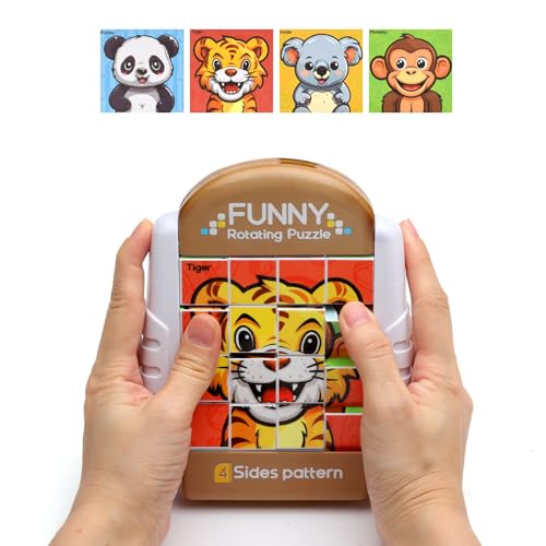 Puzzle Rotatif 16 pièces Jeux Voiture Enfant Voyage pour...