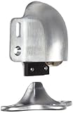 Rockwood 491.26D Brass Floor Mount Automatic Door Holder with Stop, Satin Chrome Plated Finish, 1/2' or Less Door to Floor Clearance, Includes Fasteners for Use with Solid Wood Doors and Wood Floors