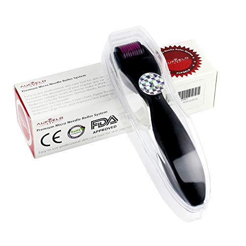 Preisvergleich Produktbild Aufgeld AG600 Titanium Abnehmbare Mikronadel Derma-Rolle Mit Abnehmbarem, Austauschbarem Kopf Hautpflege für Gesichtsfalten Haarausfall Haarnachwuchsverlust Dehnungsstreifen Mikronadeln Nadel 0.75mm