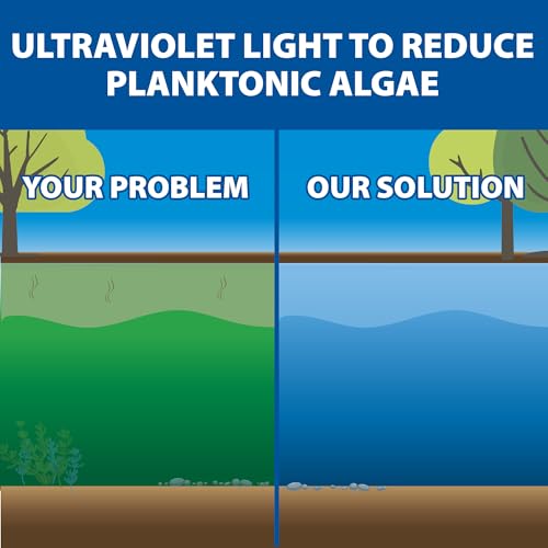 The Pond Guy UltraUV Ultraviolet Pond Water Clarifier, EPA Registered UV Light, Planktonic Algae & Green Water UVC Treatment, Plant, Koi Fish, Duck, Turtle, & Aquatic Life Safe, 36 Watt