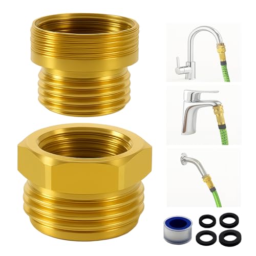 ROOGSIH Shower Hose Adapter and Faucet Adapter Kit to Garden Hose Connector