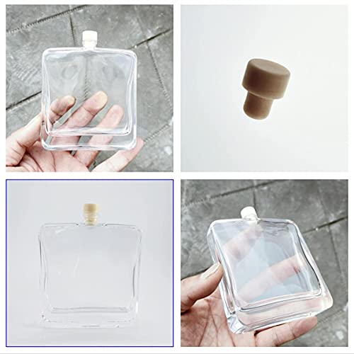 Botella de vidrio transparente 100ml para difusor aceites miniatura 6