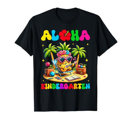 Aloha Kindergarten Pineapple Hawaii Back to School Kids Girl T-Shirt