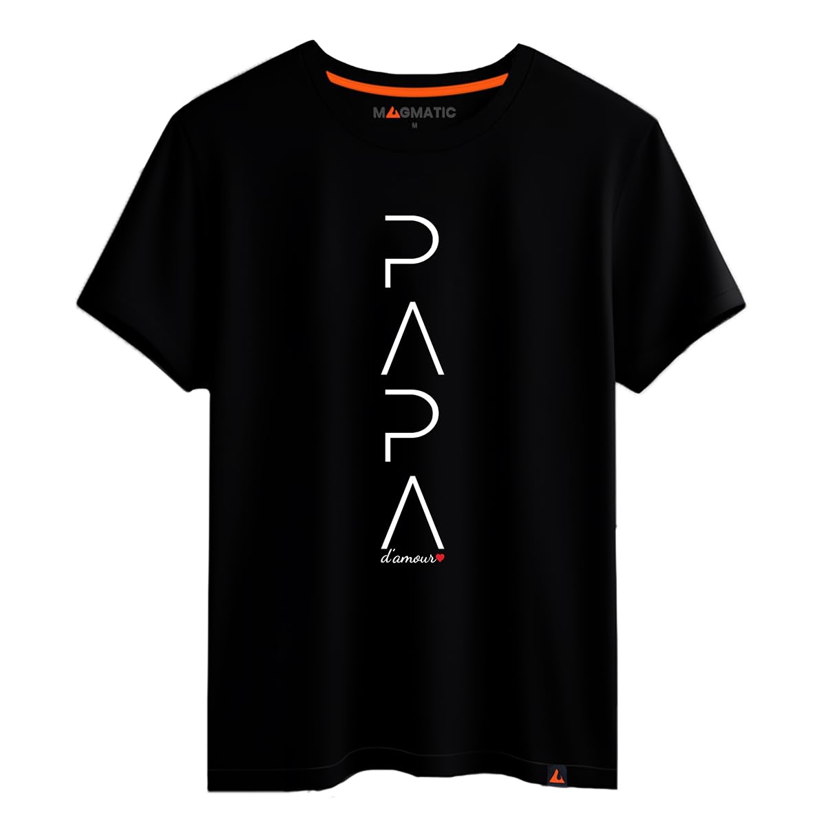 Magmatic - T-Shirt Papa d'amour, Cadeau Fête des Pères, T Shirt Papa, Cadeau Tee Shirt Fete des Peres, Cadeau Homme Noël Anniversaire