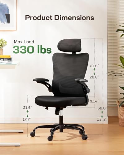 Image of Marsail Ergonomic Office Chair with 3D Armrests, Pack of 4