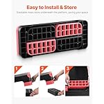 VEVOR Aerobic Exercise Step Platform, 28-Inch Workout Aerobic Stepper, Height Adjustable Fitness Training Step Deck Trainer with 4 Risers, Non-Slip Surface Bench for Home Gym Cardio Strength - Image 5