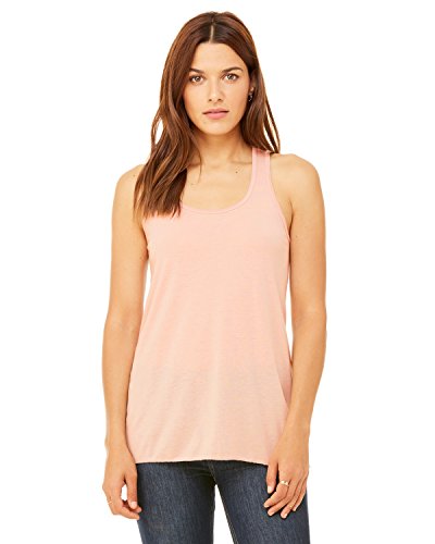 Bella + Canvas Ladies Flowy Racerback Tank - PEACH - M - (Style # B8800 - Original Label)