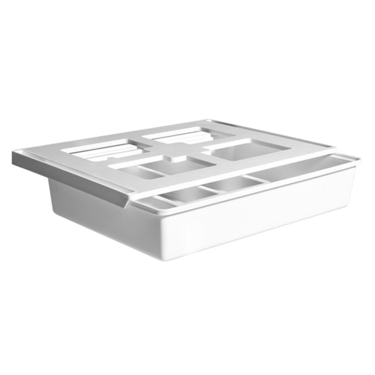 Organizzatore per Sotto la Scrivania Separatore Attaccabile per Tavolo Realizzato in Plastica Resistente Salvaspazio per Cucina e Ufficio