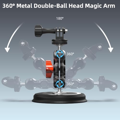 Fixation aimantée Pocket 3 robuste et bras articulé orientable