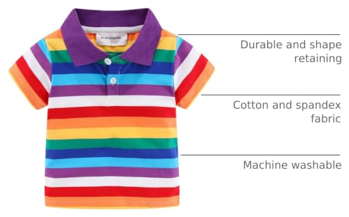 Image of Mud Kingdom Boys Polo Shirt Short Sleeve School Uniform Pique Polo Summer