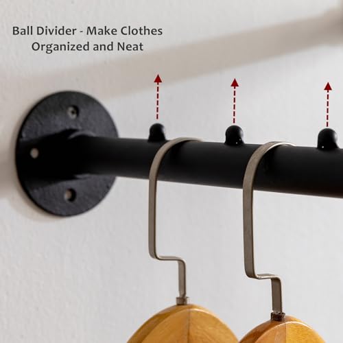 Homeyeeng 2-CL001 Industrial Wall Pipe Clothes Bar thumb #4