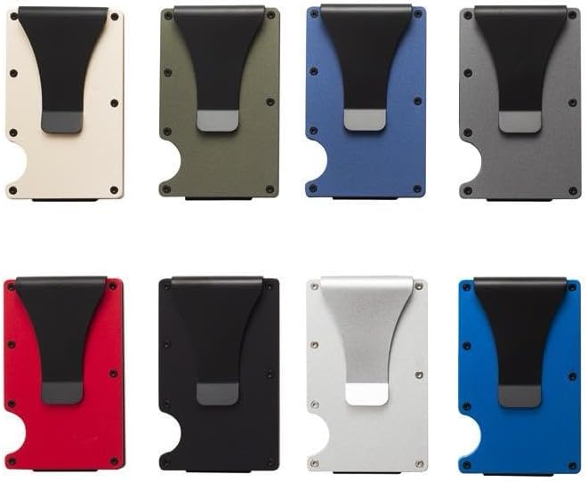 Leatherboss Wallet for Men RFID Blocking Minimalist Metal Card Holder with Money Clip Holds Credit Cards and Cash (Silver) - Image 9