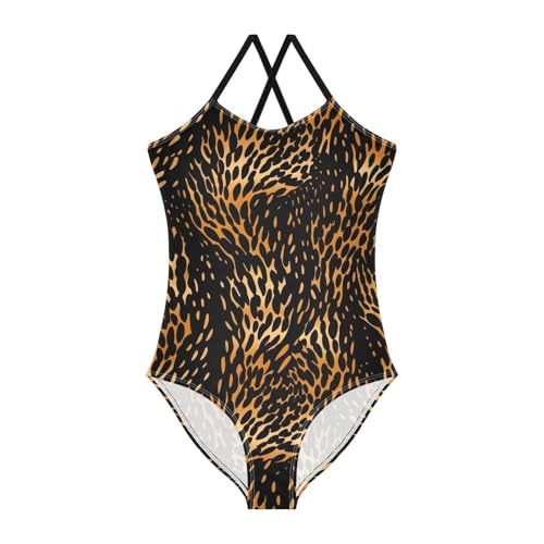 Leopard Girls One Piece Swimsuit Beach Swimwear 20857458